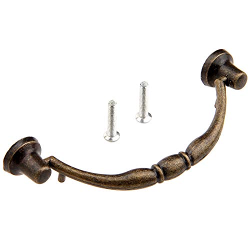 DUO ER 1pc Antique Bronze Möbelgriffe Möbelknöpfe und Griffe for Schmuckschatulle aus Holz Fall Küche Schubladenschrank Pulls Griffe von DUO ER