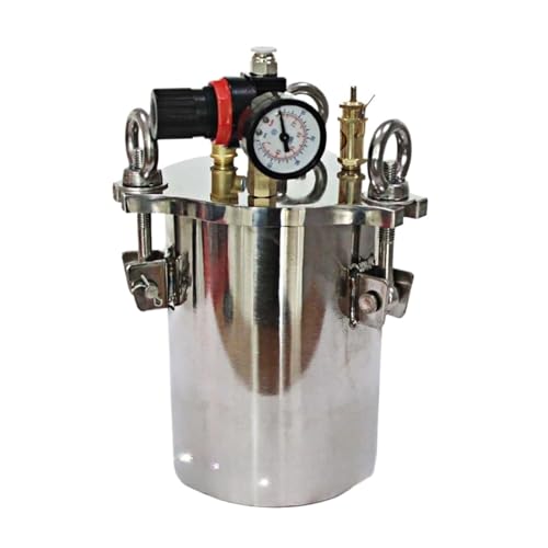 Stainless Steel Pressure Tank with Side Outlet 5L halbautomatischer Klebstoffspender for Epoxidharz AB Mischen Doming Flüssigkleber Zwei-Flüssigkeits-Dosiermaschinenausrüstung(220V) von DUOCAI