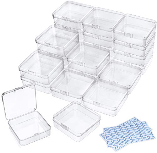 DUOFIRE 24 Stück Aufbewahrungsbox mit Deckel Klein, Sortierboxen für Kleinteile für Kleine Perlen,Pillen,Schmuck,Schrauben Sortierbox,Bastelzubehör(8,4 x 8,4 x 2,7 cm) DUOFIRE 24 Stück Aufbewahrungsbox mit Deckel Klein, Sortierboxen für Kleinteile für Kleine Perlen,Pillen,Schmuck,Schrauben Sortierbox,Bastelzubehör(8,4 x 8,4 x 2,7 cm) von DUOFIRE