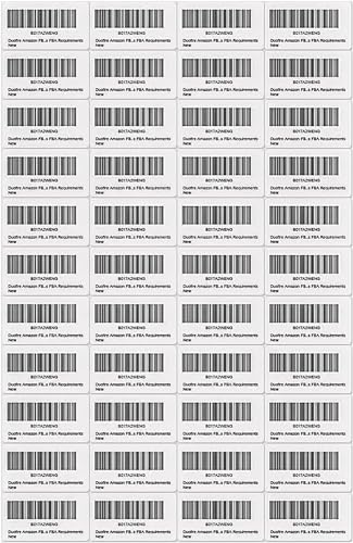 DUOFIRE Klebeetiketten Zum Bedrucken Etiketten klein Selbstklebende Bedruckbar klebepapier Etiketten A4 bogen 44-UP Etiketten Zum Bedrucken 2.54X4.85CM(10 Blatt，440 Etiketten) von DUOFIRE