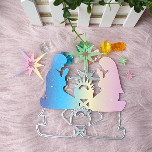 Metall-Stanzformen für Kartenherstellung, 12,1 x 11,6 cm, Weihnachtsgebet, Metall-Stanzformen, Dekoration, Scrapbooking, Prägung, Handwerk Metall-Stanzformen für Kartenherstellung, 12,1 x 11,6 cm, Weihnachtsgebet, Metall-Stanzformen, Dekoration, Scrapbooking, Prägung, Handwerk von DUOLAIYUNSO