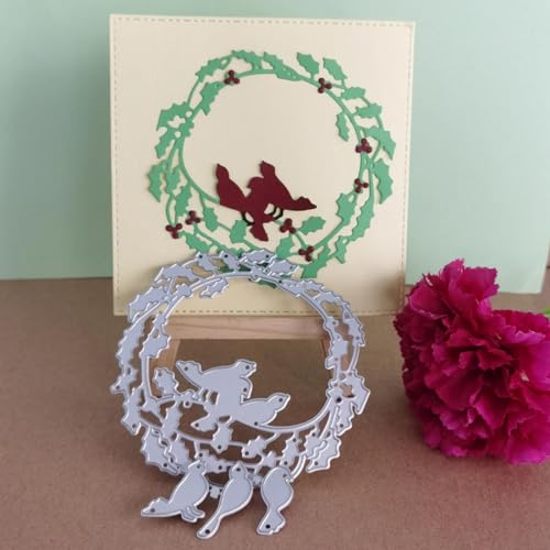 Metall-Stanzformen für Kartenherstellung, 9,6 x 9,6 cm, Frühlingsblätter, Vogel, singende Blume, Metall-Stanzformen für Scrapbooking, geprägtes Fotoalbum, Dekoration Metall-Stanzformen für Kartenherstellung, 9,6 x 9,6 cm, Frühlingsblätter, Vogel, singende Blume, Metall-Stanzformen für Scrapbooking, geprägtes Fotoalbum, Dekoration von DUOLAIYUNSO