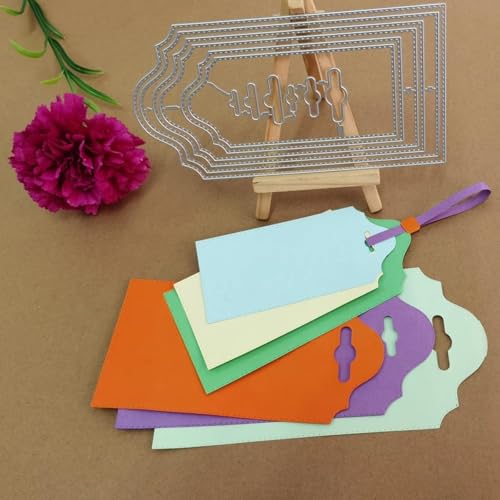 Metall-Stanzschablonen für Kartenherstellung, 10,2 x 19,0 cm, Tapeten-Hintergrund, Etikett, Metall-Stanzformen für Scrapbooking, Papierkarten, Prägung, Handwerk von DUOLAIYUNSO