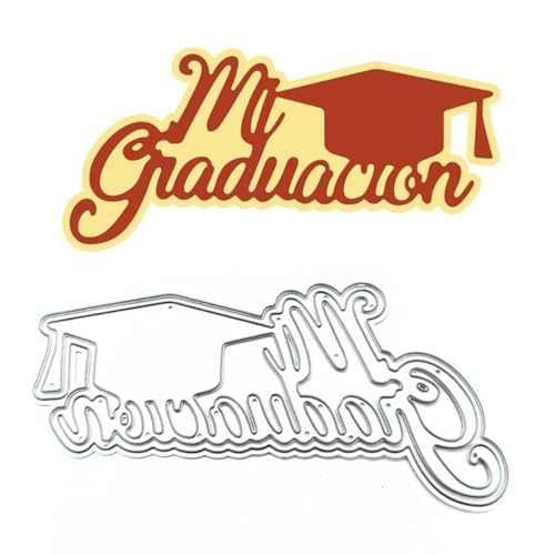 Metall-Stanzschablonen für Kartenherstellung, 12,3 x 5,3 cm, Abschlusshut, Metall-Stanzformen für Karten, Fotos, Scrapbooking, Dekorationen von DUOLAIYUNSO