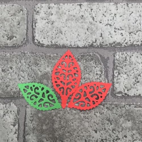 Metall-Stanzschablonen für Kartenherstellung, 5 x 4,9 cm, Blatt-Metall-Stanzformen für Scrapbooking, Alben, Papierkarten, Dekoration von DUOLAIYUNSO