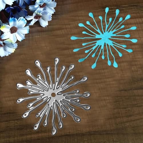 Metall-Stanzschablonen für Kartenherstellung, 6,3 x 6,3 cm, Blumen-Metall-Stanzformen für Scrapbooking, Papierhandwerk Metall-Stanzschablonen für Kartenherstellung, 6,3 x 6,3 cm, Blumen-Metall-Stanzformen für Scrapbooking, Papierhandwerk von DUOLAIYUNSO