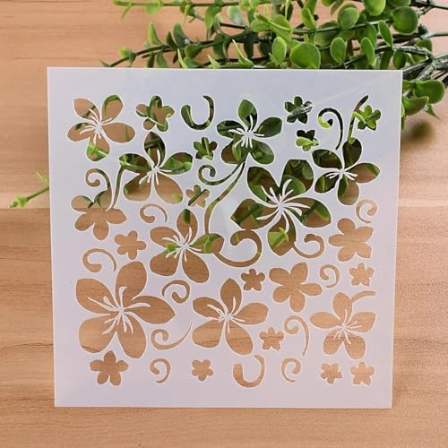 Schablonen zum Malen an Wänden, 13 cm, Pflaumenblüte, wiederverwendbar, Zeichnen, Malen, Bastelvorlagen für Wandpapier, Kunst, Scrapbooking, Heimdekoration Schablonen zum Malen an Wänden, 13 cm, Pflaumenblüte, wiederverwendbar, Zeichnen, Malen, Bastelvorlagen für Wandpapier, Kunst, Scrapbooking, Heimdekoration von DUOLAIYUNSO