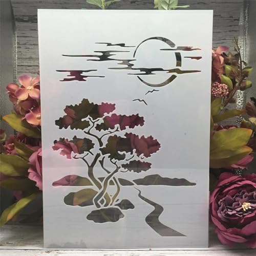 Schablonen zum Malen an Wänden, A4, 29 cm, Ahornblätter, Zweige, wiederverwendbar, Zeichnen, Malen, Bastelvorlagen für Wandpapier, Kunst, Sammelalbum, Heimdekoration, Stil M Schablonen zum Malen an Wänden, A4, 29 cm, Ahornblätter, Zweige, wiederverwendbar, Zeichnen, Malen, Bastelvorlagen für Wandpapier, Kunst, Sammelalbum, Heimdekoration, Stil M von DUOLAIYUNSO