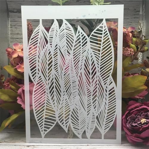 Schablonen zum Malen an Wänden, A4, 29 cm, Vintage-Stil, Briefabsatz, wiederverwendbar, Zeichnen, Malen, Bastelvorlagen für Wandpapier, Kunst, Scrapbooking, Heimdekoration, Stil G von DUOLAIYUNSO
