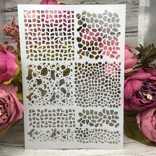 Schablonen zum Malen an Wänden, A4, 29 cm Linien, Textur, wiederverwendbar, Zeichnen, Malen, Basteln, Vorlagen für Wandpapier, Kunst, Scrapbooking, Heimdekoration Schablonen zum Malen an Wänden, A4, 29 cm Linien, Textur, wiederverwendbar, Zeichnen, Malen, Basteln, Vorlagen für Wandpapier, Kunst, Scrapbooking, Heimdekoration von DUOLAIYUNSO