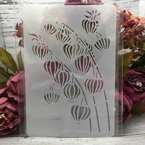 Schablonen zum Malen auf Holz, 26 x 17 cm, Blumenblätter, Linienvorlagen zum Zeichnen, Kartenherstellung, wiederverwendbare Schablonen für Leinwand, Möbel, Papier, Basteln, Stil 3 Schablonen zum Malen auf Holz, 26 x 17 cm, Blumenblätter, Linienvorlagen zum Zeichnen, Kartenherstellung, wiederverwendbare Schablonen für Leinwand, Möbel, Papier, Basteln, Stil 3 von DUOLAIYUNSO