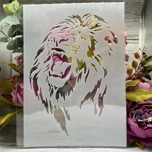Schablonen zum Malen auf Holz, A4, 29 cm, Hundevorlagen zum Zeichnen, Kartenherstellung, wiederverwendbare Schablonen für Leinwand, Möbel, Papier, Basteln, Stil B von DUOLAIYUNSO