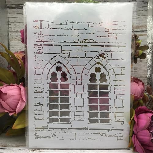 Schablonen zum Malen auf Holz, A4, 29 cm, Zweig, Rose, Blumen-Vorlagen zum Zeichnen, Kartenherstellung, wiederverwendbare Schablonen für Leinwand, Möbel, Papier, Basteln, Stil E Schablonen zum Malen auf Holz, A4, 29 cm, Zweig, Rose, Blumen-Vorlagen zum Zeichnen, Kartenherstellung, wiederverwendbare Schablonen für Leinwand, Möbel, Papier, Basteln, Stil E von DUOLAIYUNSO