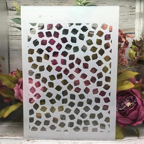 Schablonen zum Malen auf Holz, A4, 29 cm, kleine Papierreste, Texturvorlagen zum Zeichnen, Kartenherstellung, wiederverwendbare Schablonen für Leinwand, Möbel, Papierhandwerk von DUOLAIYUNSO