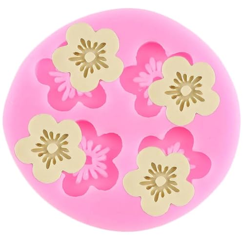 Silikonformen Zubehör, Blumen-Silikonform, Cupcake-Topper, Fondant, Kuchendekoration, Schokolade, Süßigkeiten, Ton, Basteln, Epoxidharz, 6,8 x 6,8 x 0,9 cm Silikonformen Zubehör, Blumen-Silikonform, Cupcake-Topper, Fondant, Kuchendekoration, Schokolade, Süßigkeiten, Ton, Basteln, Epoxidharz, 6,8 x 6,8 x 0,9 cm von DUOLAIYUNSO