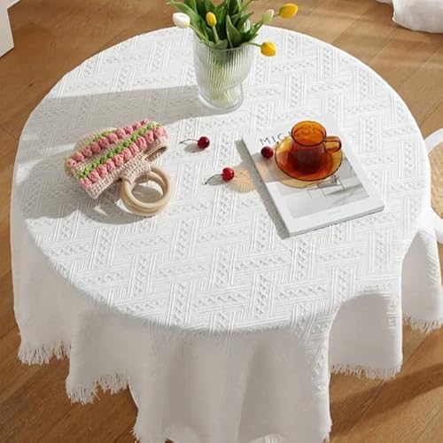DUPU Große Runde Tischdecke Frischer und einfacher Stil Couchtisch Pad Schreibtisch Runder Tisch Tischdecke Staubabdeckung Tuch DUPU Große Runde Tischdecke Frischer und einfacher Stil Couchtisch Pad Schreibtisch Runder Tisch Tischdecke Staubabdeckung Tuch von DUPU