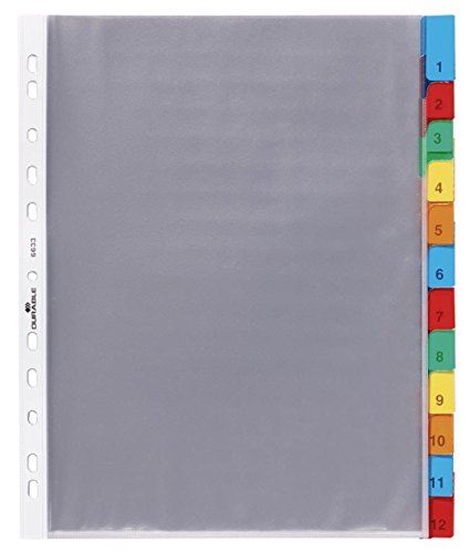 Prospekthüllenregister A4 tra DURABLE 6633-19 12tlg fgb.Tabs Prospekthüllenregister A4 tra DURABLE 6633-19 12tlg fgb.Tabs von DURABLE