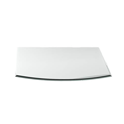 Funkenschutzplatte G5 Segmentbogen ESG 8mm x 1200mm x 1000mm mit 18mm Facette Glasplatte Bodenplatte Kaminplatte Funkenschutz Ofenplatte Kaminglas von DURAFLAMM®