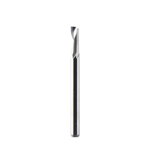 Schaftfräser 1 Stück 3,175 4 6 8 mm CNC-Spiralfräser aus massiver Wolframkarbidlegierung mit einer Schneide, Aluminium-Fräskopf(SA1F-D12.0-L32) von DURAVIK