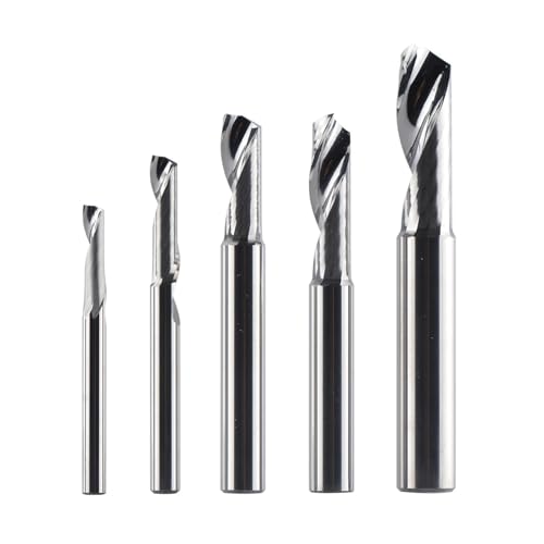 Schaftfräser 1 Stück 3,175 4 6 8 mm einschneidiger Spiralschaftfräser aus massiver Wolframkarbidlegierung, Aluminium-Fräskopf(SA1F-D12.0-L32) von DURAVIK