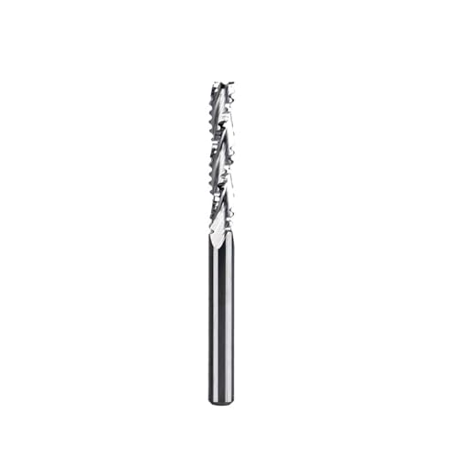 Schaftfräser 1 Stück 3-schneidiger Vollhartmetall-Schruppfräser 4 mm - 12 mm Schaft Schlitz CNC Schruppspiralbohrer Schaftfräser(WU3C-D12.0-L45) von DURAVIK