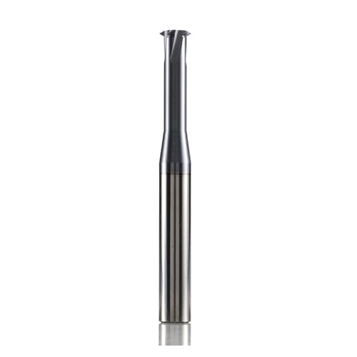 Schaftfräser 1 Stück Hartmetall-Gewindeschaftfräser, Einzelflöten-Gewindeschaftfräser, CNC-Gewindefräser, Bohrer, Metallgewindebohrer-Ersatz(TRS-P0.5-P0.8-H4) von DURAVIK