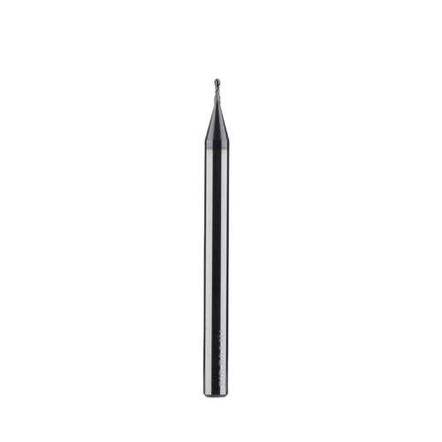 Schaftfräser 1 Stück Kugelkopffräser 2 Nuten R0.5-R6.0 CNC-Schaftfräser for Metalloberflächen- und Nutbearbeitung Beschichteter(1PC-P2B-R0.75) von DURAVIK