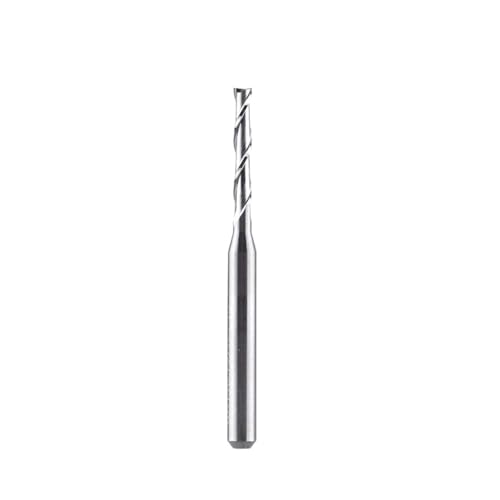 Schaftfräser 1 Stück Schneide Vollhartmetall-Schaftfräser 3.175 4 6 8mm 2 Nuten Spiralfräskopf Hartmetall(WU2F-D12.0-L45) von DURAVIK