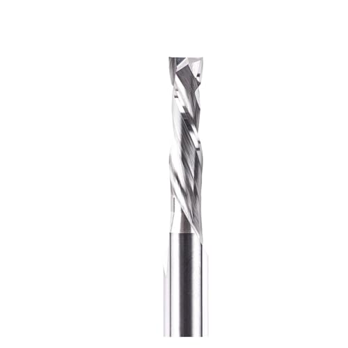 Schaftfräser Fräser mit 8 mm Schaftdurchmesser, Auf- und Abschneiden, 2 Nuten, Spiral-Hartmetallfräser, CNC-Kompressions-Schaftfräserkopf(SP2FC-D6.0-L24-H8) von DURAVIK