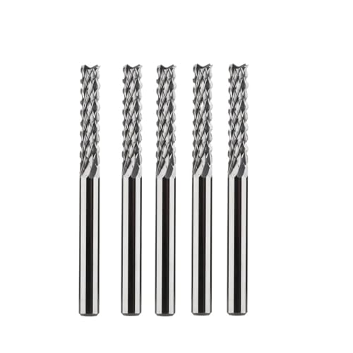 Schaftfräser Vollhartmetall-Mais-Schaftfräser-Fräskopf D0,8, 1,0, 1,6, 1,8, 2,4, 3,1(1pc-D3.1-15-D3.175) von DURAVIK