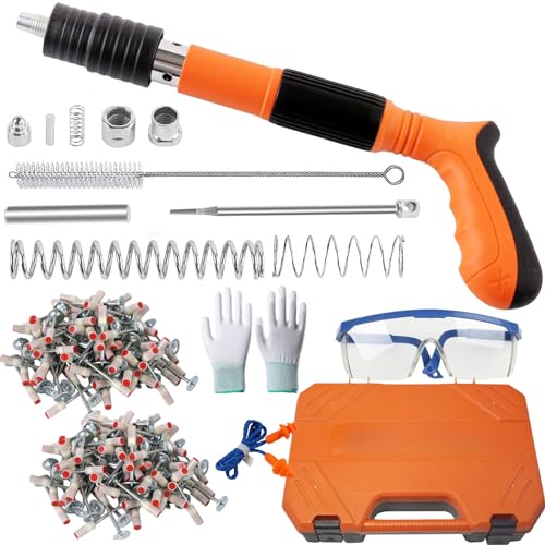DURDUR Manuelle Nagelpistole mit 150 runden Nägeln,5 Gänge Nail Tool Nagelpistole,Tragbare Nail Gun Einstellbare Schalldämpfer Stahl Nagel Pistole Pistole für Zementwand Haushalt DURDUR Manuelle Nagelpistole mit 150 runden Nägeln,5 Gänge Nail Tool Nagelpistole,Tragbare Nail Gun Einstellbare Schalldämpfer Stahl Nagel Pistole Pistole für Zementwand Haushalt von DURDUR