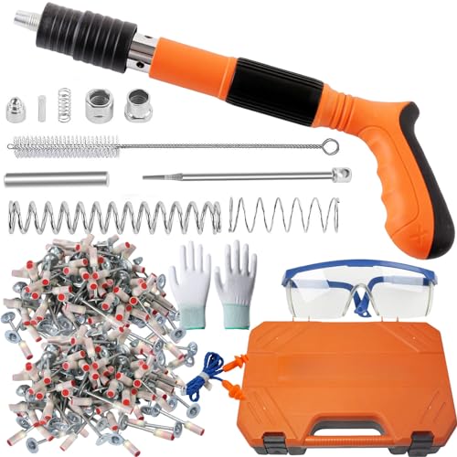 DURDUR Manuelle Nagelpistole mit 200 runden Nägeln,5 Gänge Nail Tool Nagelpistole,Tragbare Nail Gun Einstellbare Schalldämpfer Stahl Nagel Pistole Pistole für Zementwand Haushalt DURDUR Manuelle Nagelpistole mit 200 runden Nägeln,5 Gänge Nail Tool Nagelpistole,Tragbare Nail Gun Einstellbare Schalldämpfer Stahl Nagel Pistole Pistole für Zementwand Haushalt von DURDUR