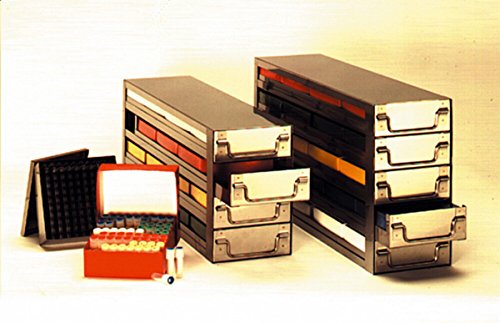 DUTSCHER 130307 Aufbewahrungsbox mit 5 Schubladen für 25 Cryoboxen (für Schrank Gefrierfach) von DUTSCHER