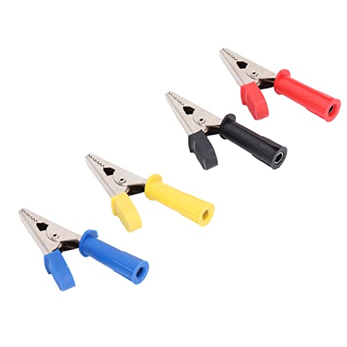 Intelligentes Multimeter, Amperometerzange, Mehrfach-Amperemeter, 20 elektrische Testkabel, Test-Clip für Messing-Multimeter, Lade-Test für Autobatterien aus Messing + PVC Klemme inkl von DUUDAH