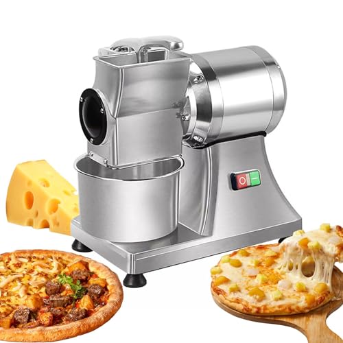 DUXMM Elektrische Käsereibe, Edelstahl-Reibemaschine, 40 kg/Stunde Käse-Butter-Brot-Kleie-Schredder-Reibe, für Käse-Butter-Käse-Brot-Kleie, 0,75 PS/550 W DUXMM Elektrische Käsereibe, Edelstahl-Reibemaschine, 40 kg/Stunde Käse-Butter-Brot-Kleie-Schredder-Reibe, für Käse-Butter-Käse-Brot-Kleie, 0,75 PS/550 W von DUXMM