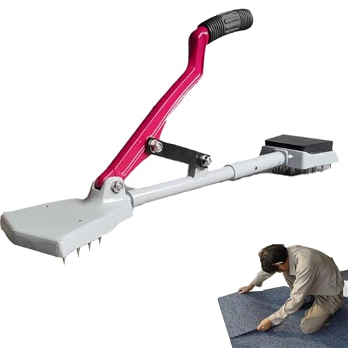 DUXMM Kniefreies Teppichspannwerkzeug, Anti-Falten-Teppichspanner für die DIY-Installation, mit weichem Gummigriff und Klemmen, für eine einfache DIY-Bodeninstallation von DUXMM