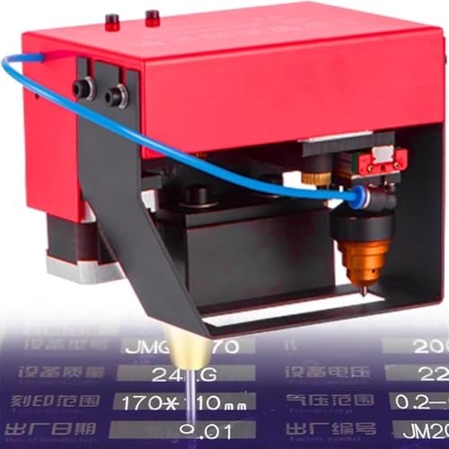 DUXMM Luftbetriebene Metall-/Nadelprägemaschine, pneumatische Nadelprägemaschine, Graviermaschine für Metall-VIN-Codes, für VIN-Codes und Zahlenbuchstaben,TypeF von DUXMM