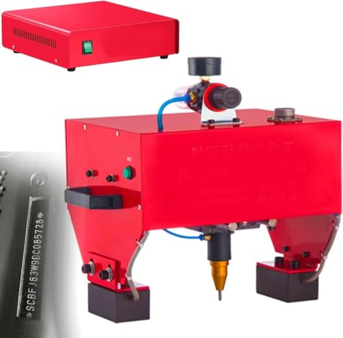 DUXMM Tragbare Nadeldruckmaschine, Handheld-Nadelprägemaschine, Industrie-Rotationsnadelprägemaschine, 0,01–1 mm Tiefe, zum Drucken von Fahrgestellnummern und VIN-Codes,TypeC DUXMM Tragbare Nadeldruckmaschine, Handheld-Nadelprägemaschine, Industrie-Rotationsnadelprägemaschine, 0,01–1 mm Tiefe, zum Drucken von Fahrgestellnummern und VIN-Codes,TypeC von DUXMM