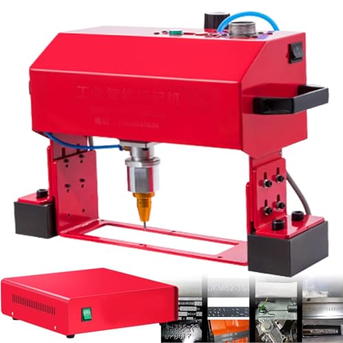 DUXMM Tragbare elektrische Markiermaschine, pneumatische Metall-/Nadelpräge-Markierungsgraviermaschine, industrielle Rotations-Nadelprägemaschine, für Vin-Code-Fahrgestellnummerndrucker,TypeX DUXMM Tragbare elektrische Markiermaschine, pneumatische Metall-/Nadelpräge-Markierungsgraviermaschine, industrielle Rotations-Nadelprägemaschine, für Vin-Code-Fahrgestellnummerndrucker,TypeX von DUXMM