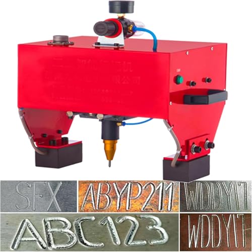 Tragbare pneumatische Markiermaschine, mobile pneumatische Metallprägemaschine, pneumatischer Gravur-Namensschild-Markierungsgravierer, 0,01–1 mm Tiefe, für Fahrgestellnummern mit VIN-Code,TypeC Tragbare pneumatische Markiermaschine, mobile pneumatische Metallprägemaschine, pneumatischer Gravur-Namensschild-Markierungsgravierer, 0,01–1 mm Tiefe, für Fahrgestellnummern mit VIN-Code,TypeC von DUXMM