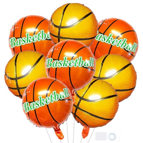 8 Stück Basketball Party Ballons Folie Polyester Ballon Dekoration Basketball Thematische Geburtstagsparty Weltmeisterschaft Party 8 Stück Basketball Party Ballons Folie Polyester Ballon Dekoration Basketball Thematische Geburtstagsparty Weltmeisterschaft Party von DUXUANT