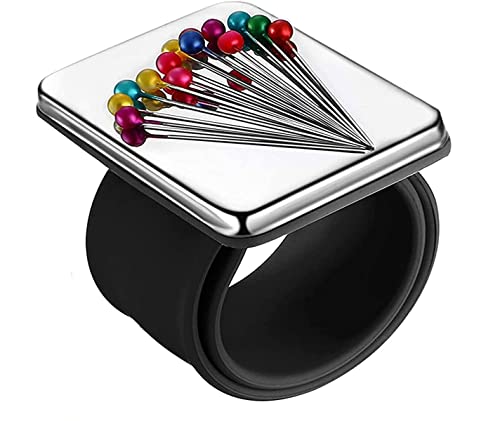 Magnetisches Silikon-Armband,1PCS Armnadelkissen magnetisch,Magnetisch Nadelkissen Armband, quadratisches Nadelkissen mit Silikon-Armband-Armband für DIY-Stickerei-Haarspangen von DUjuanhong
