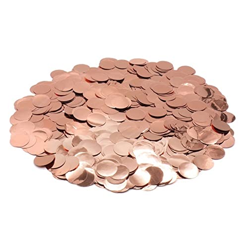 Konfetti 20g Bunte Plastikkonfetti Romantische Hochzeitsdekoration Gold/Silber Ballon Konfetti Geburtstagsfeier Dusche DIY. Oblique unique konfetti (Size : Rose gold) von DUnLap