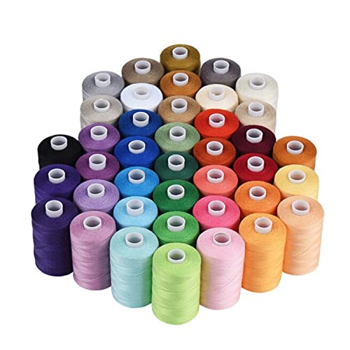 Nähgarn Nähmaschine Gewinde 40s / 2 Nähfaden zum Nähen von Quilting Hand Nähfaden Nähgarn Set (Size : 40 Popular Colors) von DUnLap
