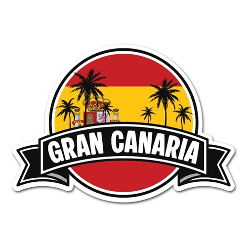 2 x 10 cm Gran Canaria Vinyl-Aufkleber – Spanien, spanische Flagge, Stadt, Palme, Reisen, Urlaub, Geographie, Standort, Aufkleber, Scrapbook, Aufkleber #83277 2 x 10 cm Gran Canaria Vinyl-Aufkleber – Spanien, spanische Flagge, Stadt, Palme, Reisen, Urlaub, Geographie, Standort, Aufkleber, Scrapbook, Aufkleber #83277 von DV DESIGN