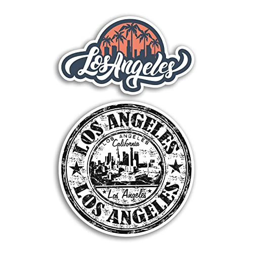 2 x 10 cm breite Los Angeles Vinyl-Aufkleber – Amerika USA Urlaub Karte Reise Geschenk #78545 2 x 10 cm breite Los Angeles Vinyl-Aufkleber – Amerika USA Urlaub Karte Reise Geschenk #78545 von DV DESIGN