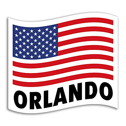 2 x 10 cm breite Orlando Vinyl-Aufkleber – Flagge Amerika Florida Reise USA Aufkleber #75310 2 x 10 cm breite Orlando Vinyl-Aufkleber – Flagge Amerika Florida Reise USA Aufkleber #75310 von DV DESIGN
