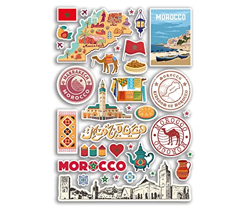 A4 Aufkleberbogen Marokko Sehenswürdigkeiten Vinyl Aufkleber – Marokkanische Stadtkarte Flughafenstempel Skyline Flagge Reise Urlaub Kultur Ästhetik #79986 A4 Aufkleberbogen Marokko Sehenswürdigkeiten Vinyl Aufkleber – Marokkanische Stadtkarte Flughafenstempel Skyline Flagge Reise Urlaub Kultur Ästhetik #79986 von DV DESIGN