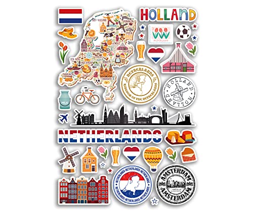 A4 Aufkleberbogen Niederlande Sehenswürdigkeiten Vinyl Aufkleber – Holland Stadtkarte Flughafenstempel Skyline Flagge Reise Urlaub Kultur Ästhetisch #79985 A4 Aufkleberbogen Niederlande Sehenswürdigkeiten Vinyl Aufkleber – Holland Stadtkarte Flughafenstempel Skyline Flagge Reise Urlaub Kultur Ästhetisch #79985 von DV DESIGN