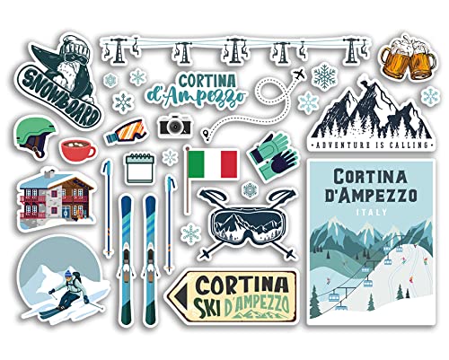 A5 Aufkleber Bogen Cortina d'Ampezzo Vinyl Aufkleber – Italien Skigebiet Berge Snowboard Urlaub Flagge Reise Schnee Sport Gepäck Scrapbooking #79067 A5 Aufkleber Bogen Cortina d'Ampezzo Vinyl Aufkleber – Italien Skigebiet Berge Snowboard Urlaub Flagge Reise Schnee Sport Gepäck Scrapbooking #79067 von DV DESIGN